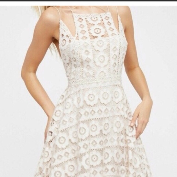 Free People Dresses & Skirts - Free People Just Like Honey Lace Mini Dress